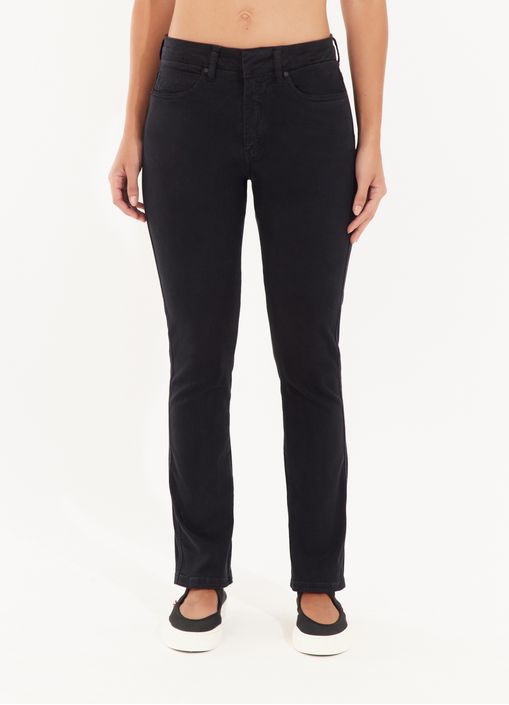 Calça sarja skinny ultra comfort preto