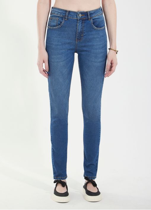 Calca jeans a skinny basic jeans