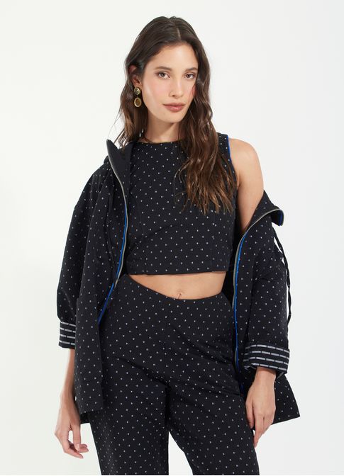Regata shell viscose jacquard picote