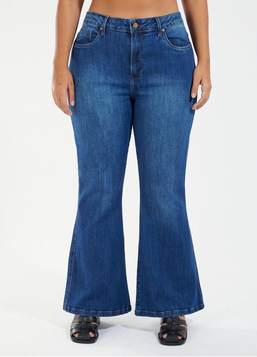 Calça jeans flare comfort jeans