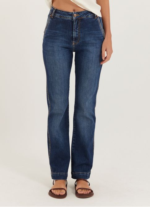 Calça jeans reta super comfort jeans