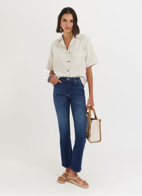 Calça jeans reta fit comfort cantão 1967 jeans