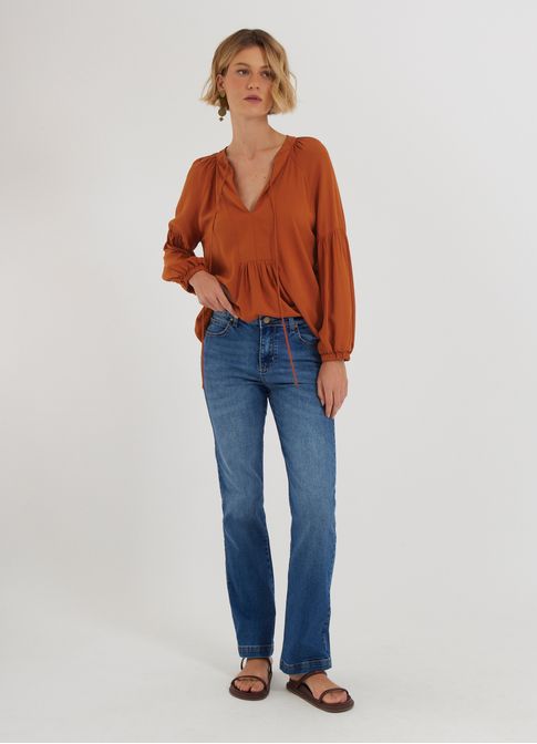 Calça jeans reta comfort cantão 1967 jeans