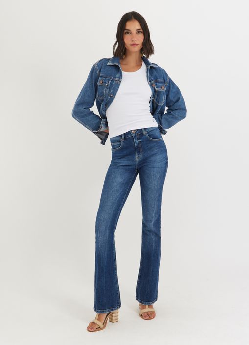 Calça jeans bootcut push up jeans