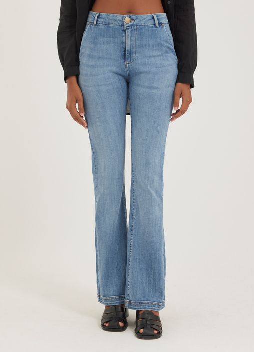 Calça jeans flare comfort jeans