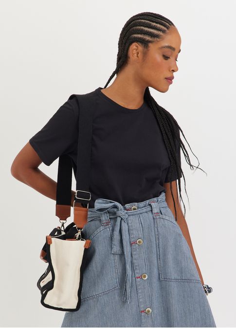 Blusa algodão classic preto