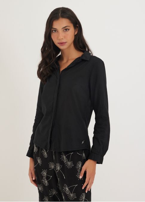 Camisa voil classic preto