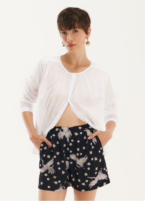 Short estampado revoada