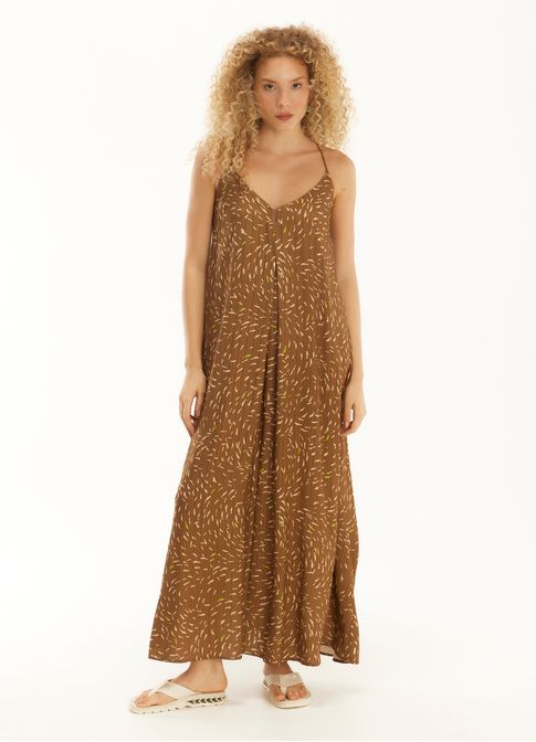 Vestido alça estamapado yuna