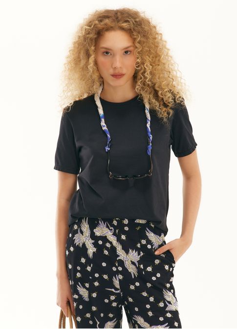 Blusa básica algodão classic preto