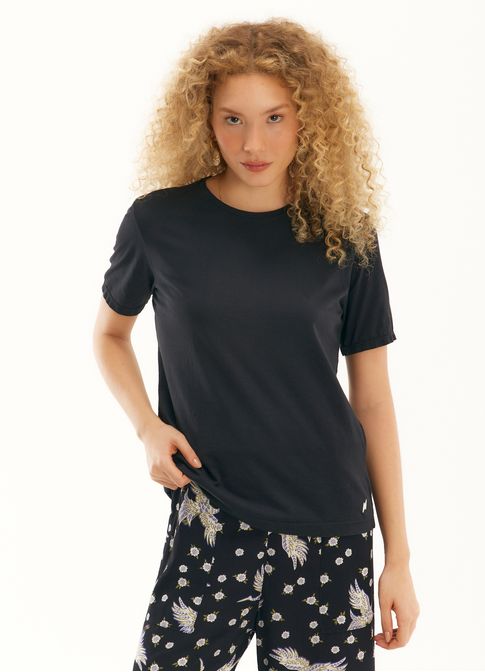 Blusa básica algodão classic preto