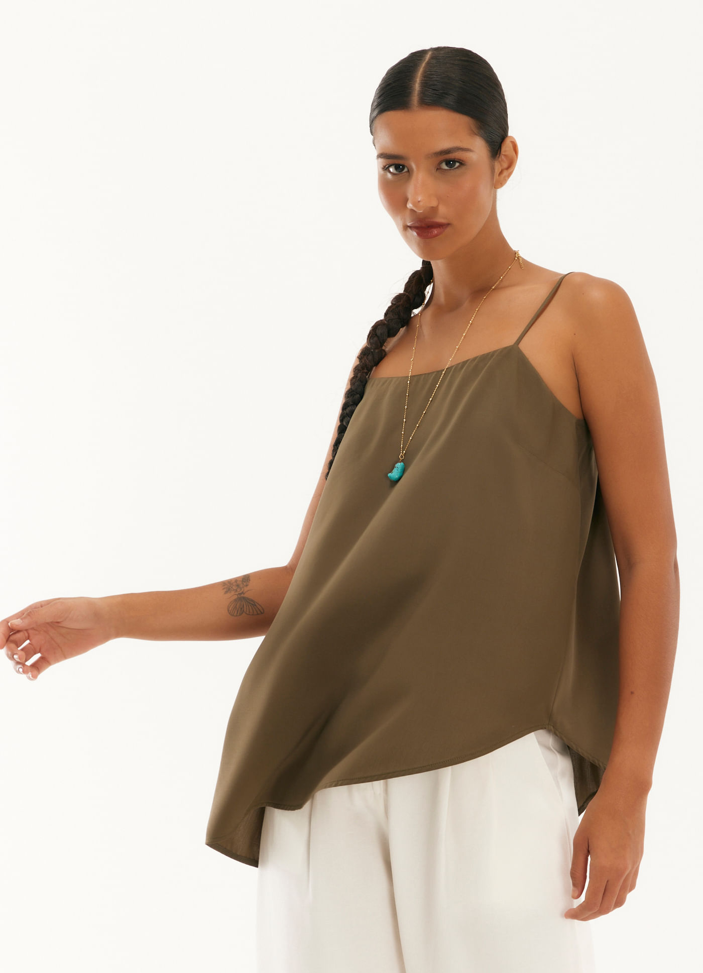 Regata viscose pacífico verde escuro