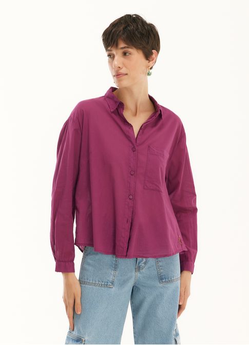 Camisa new voil mergulho rosa