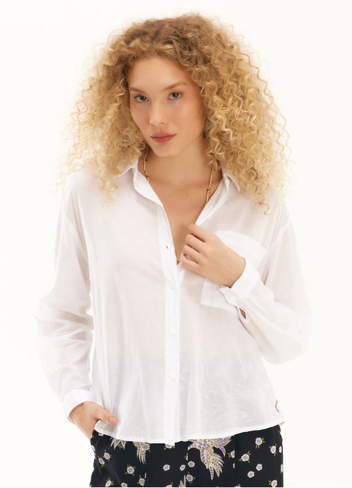 Camisa new voil mergulho branco
