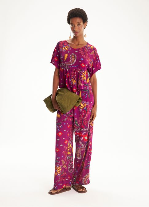 Calça estampada dakar