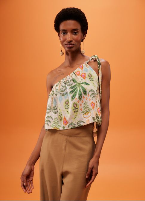 Blusa ombro estampada brisa