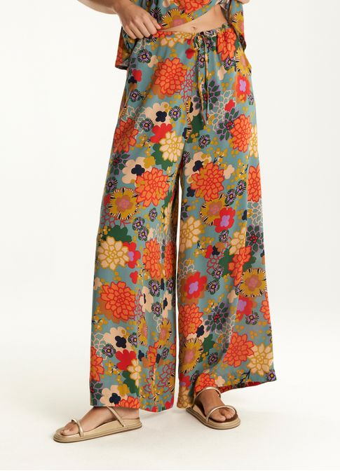 Calça estampada alegria