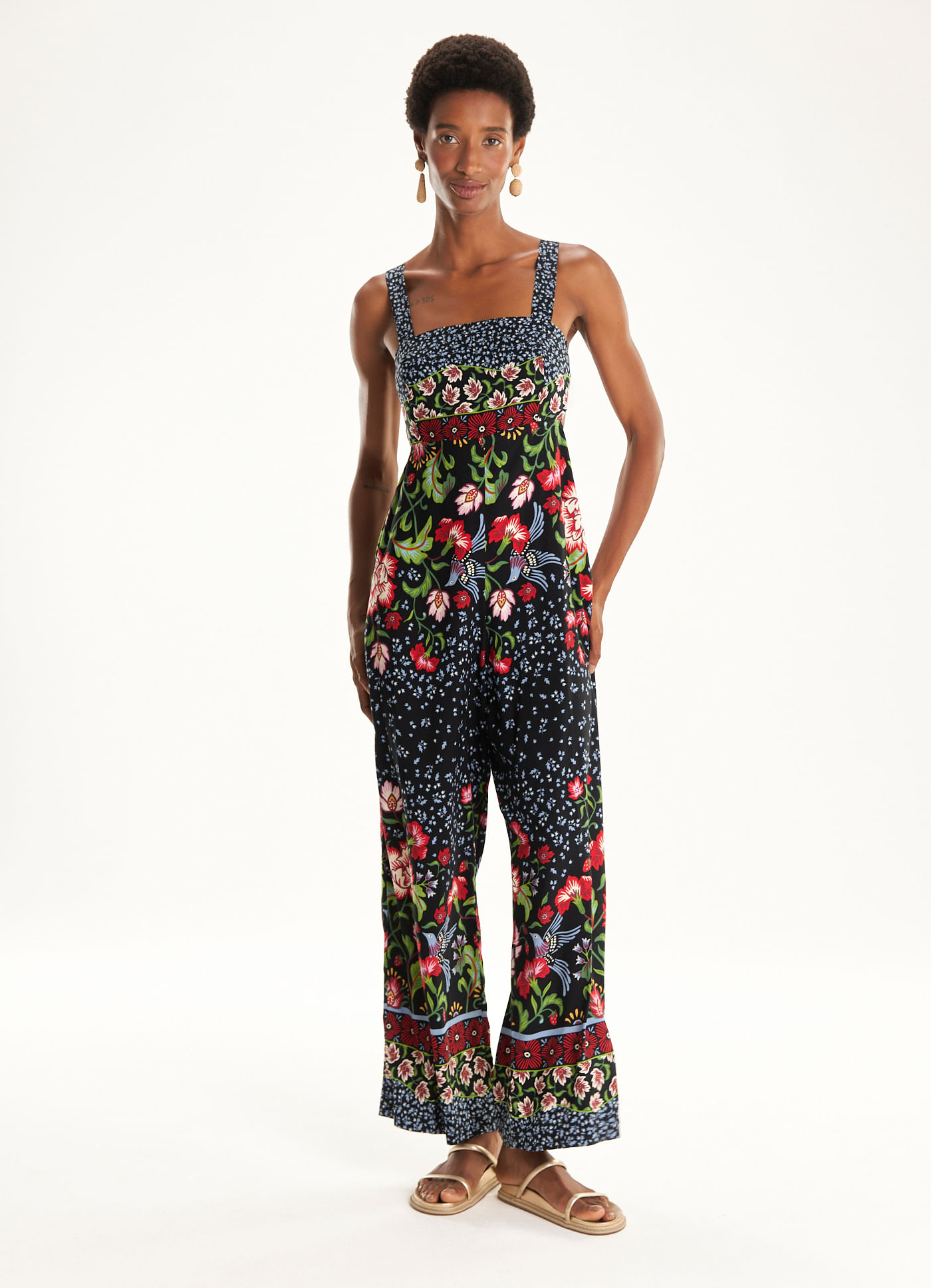 Macacão estampado vintage