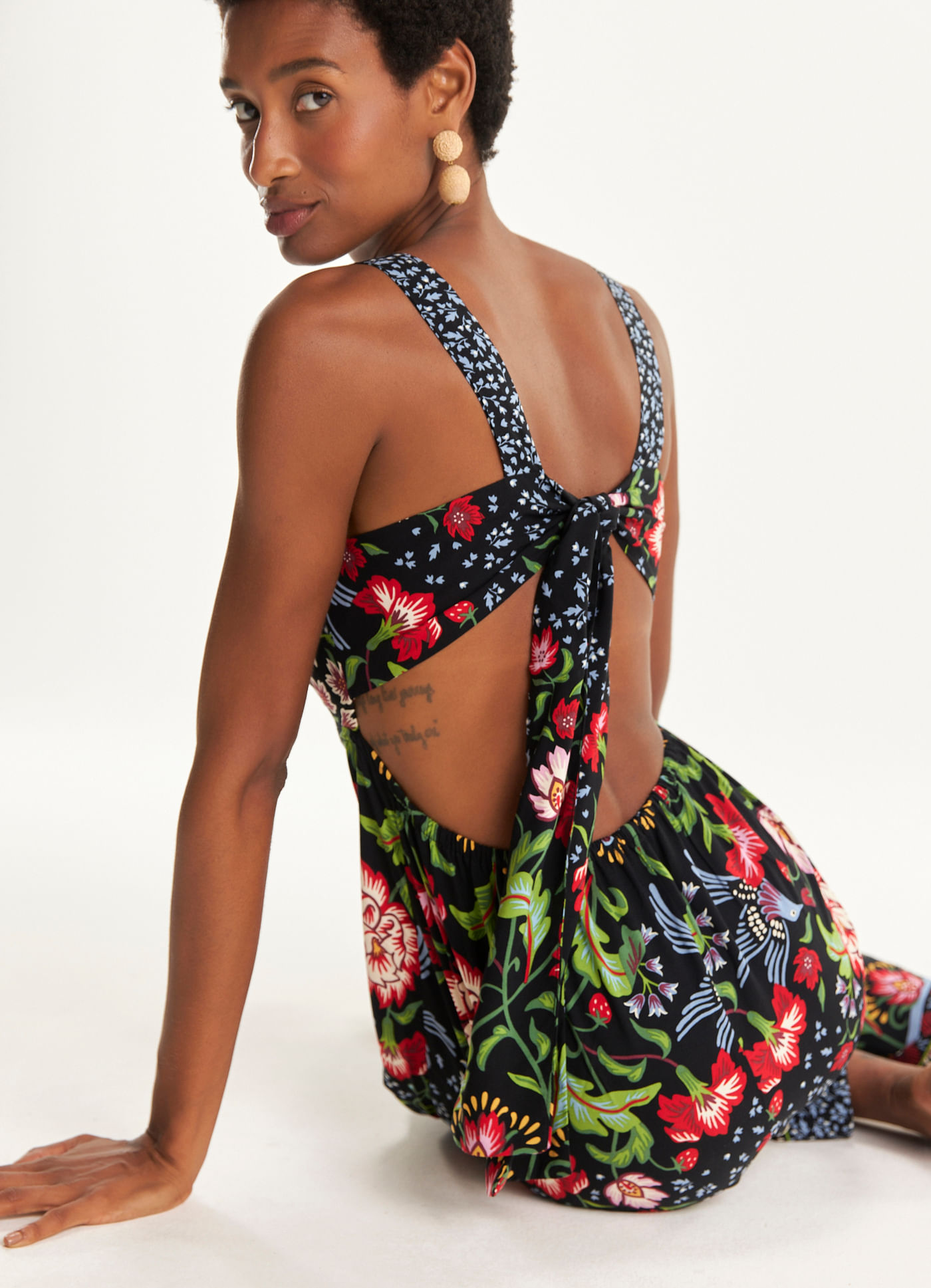 Macacão estampado vintage