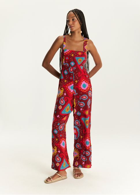 Macacão estampado ibérica