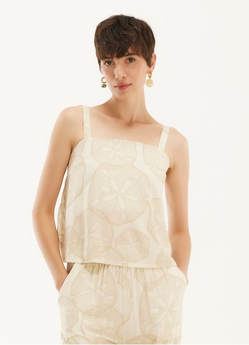 Blusa alça estampada starfish
