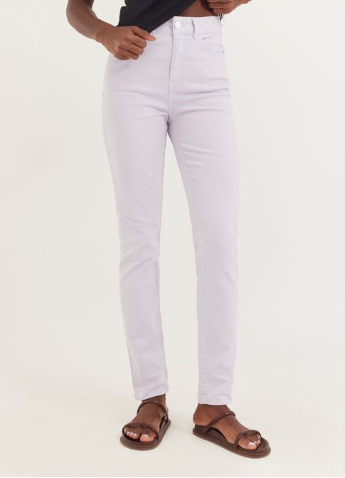 Calca sarja a skinny ultra comfort lilás