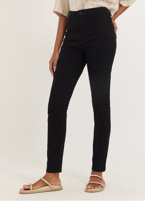 Calca sarja a skinny ultra comfort preto