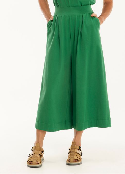 Calca malha cotton verde claro
