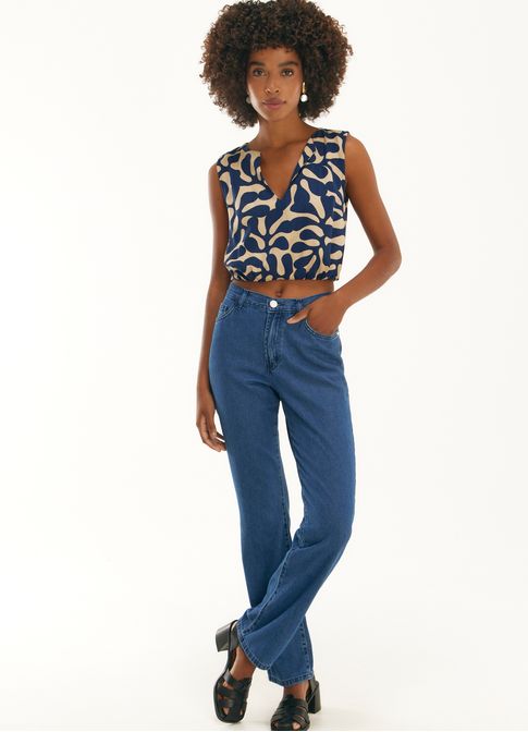 Calca jeans i reta 2 lavagens jeans
