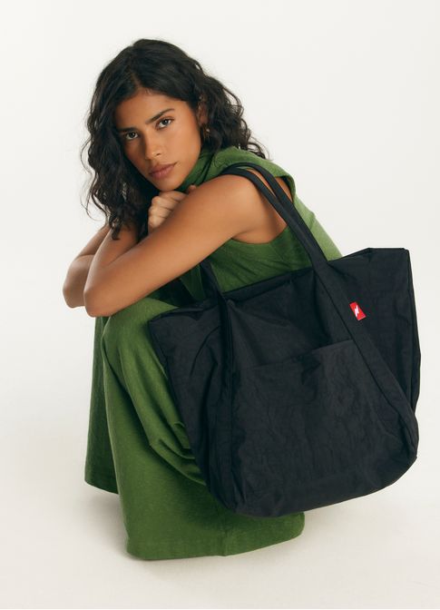 Super nylon bag preto