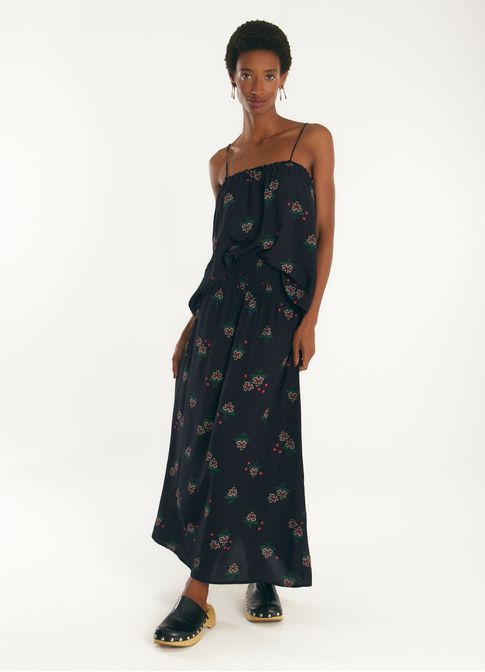 Saia estampada flamenco