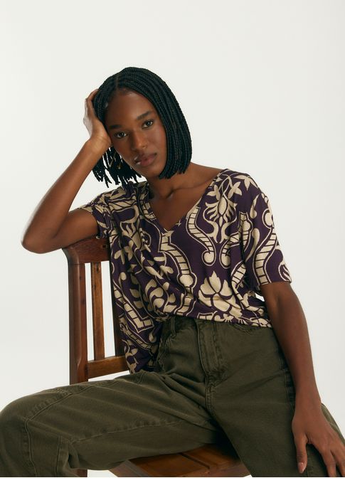 Blusa digtal estampada pilar