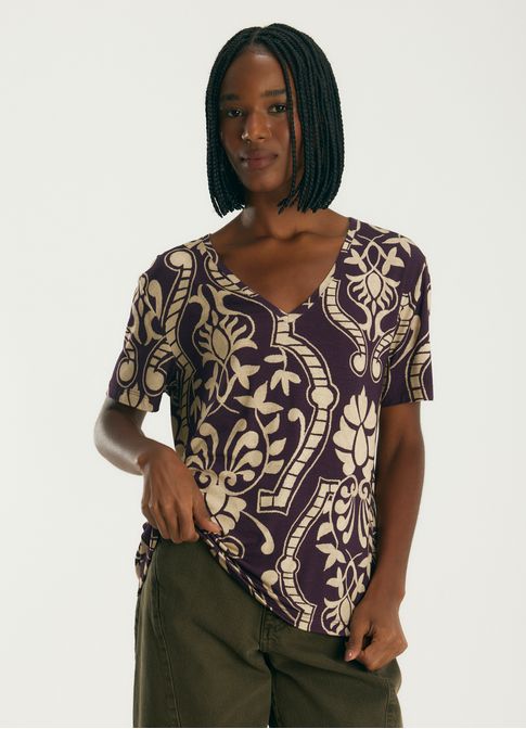 Blusa digtal estampada pilar