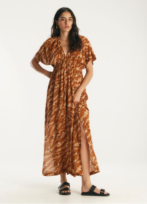 Vestido midi estampado pelayo
