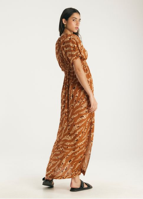 Vestido midi estampado pelayo