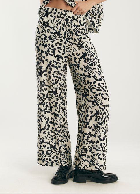 Calça estampada onza