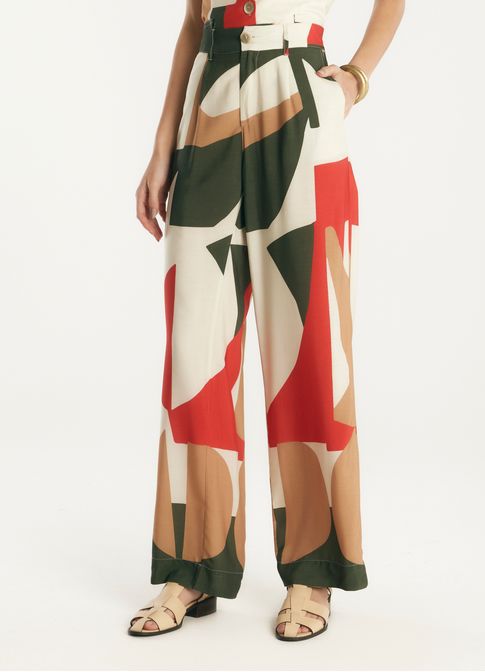 Calça estampada samora