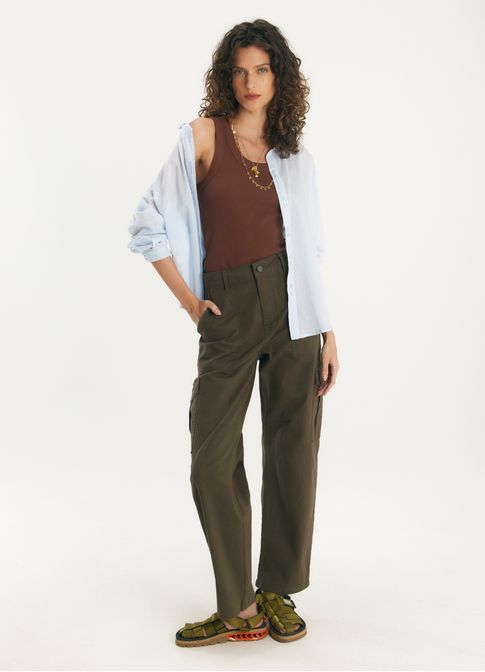 Camisa voil classic azul