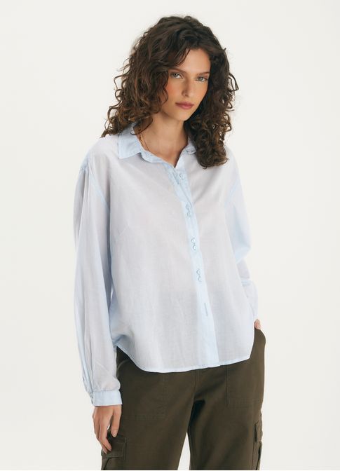 Camisa voil classic azul