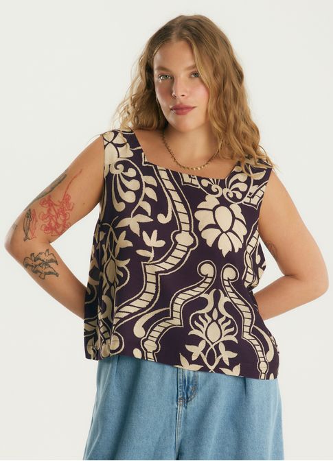 Blusa estampada pilar