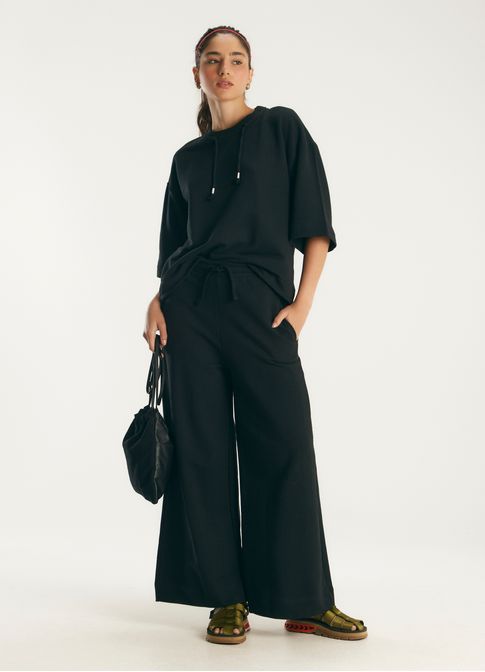 Calça moletom básico preto