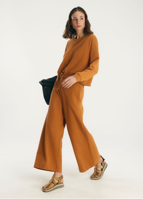 Calça moletom básico marrom
