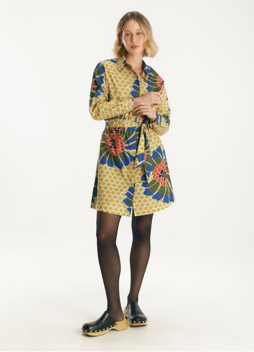 Vestido chemisier estampada túria