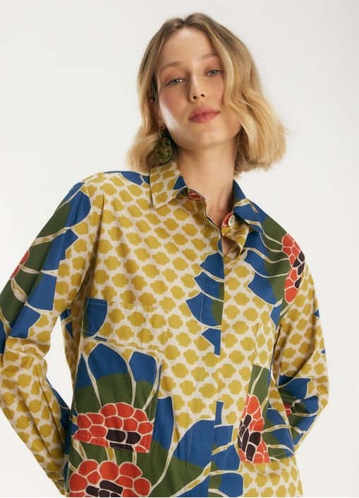 Vestido chemisier estampada túria