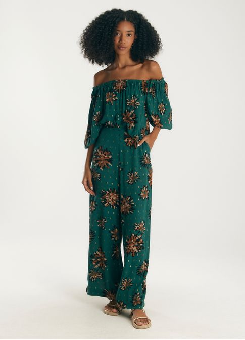 Calça estampada fiesta
