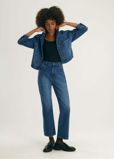 Calça jeans boyfriend ilhoses jeans