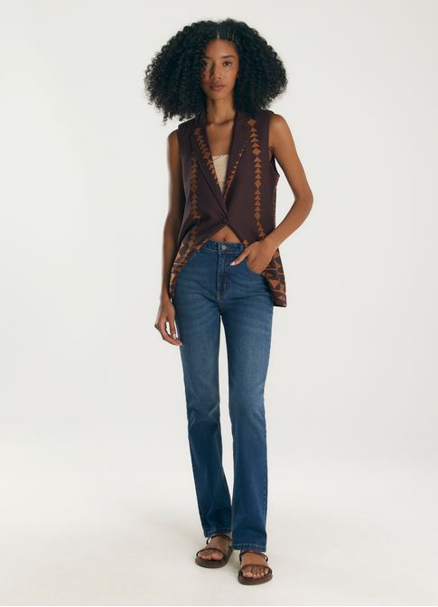 Calça jeans reta fit comfort cantão 1967 jeans