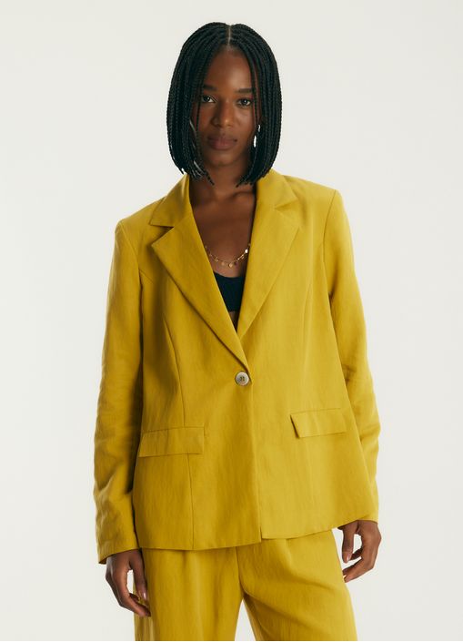 Blazer liocel alfaiataria amarelo