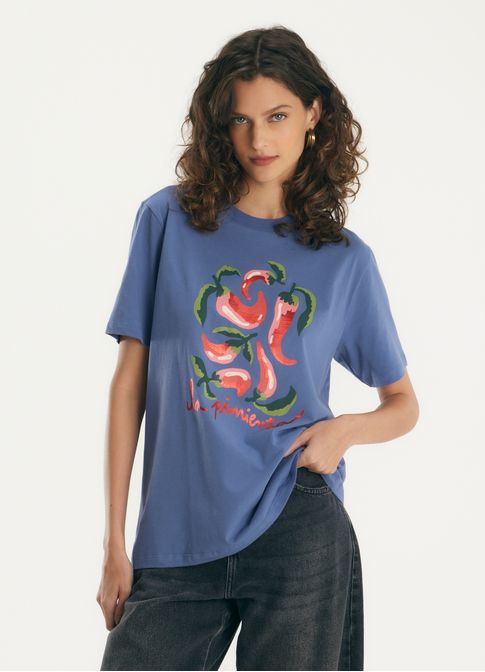 T-shirt classic la pimienta azul claro
