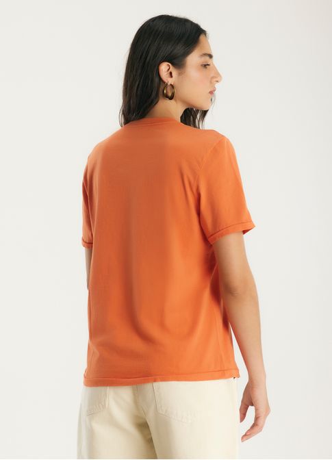 T-shirt classic escolha você laranja